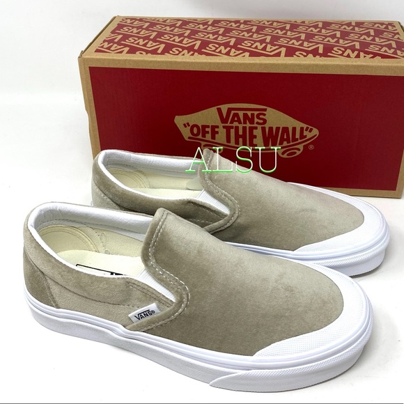 VANS Classic Slip On T Velvet Grey Women’s Sneaker - Picture 7 of 10
